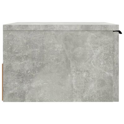 vidaXL Nástenný nočný stolík betónový sivý 34x30x20 cm