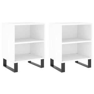 vidaXL Nočn&eacute; skrinky 2 ks biele 40x30x50 cm kompozitn&eacute; drevo