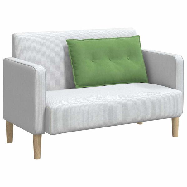 vidaXL Podu&scaron;ka na chrb&aacute;t Svetlo zelen&aacute; 80 x 50 cm Kord&uacute;rov&aacute; tkanina