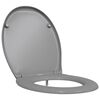 vidaXL WC sedadlo Siv&aacute; 47 x 37 x 4 cm Duroplast