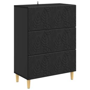 vidaXL Z&aacute;suvkov&yacute; kabinet Čierna 66 x 34,5 x 90 cm Kompozitn&eacute; drevo