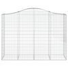 vidaXL Oblúkové gabionové koše 40 ks 200x50x140/160 cm pozink. železo