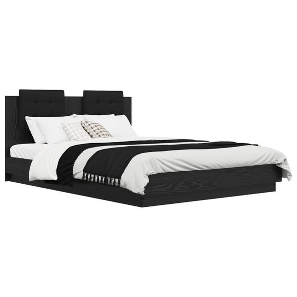 vidaXL R&aacute;m postele s čelom Star&eacute; drevo 140 x 200 cm Kompozitn&eacute; drevo