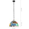 vidaXL Industri&aacute;lna vintage z&aacute;vesn&aacute; lampa 25 W, farebn&aacute; 41 cm E27