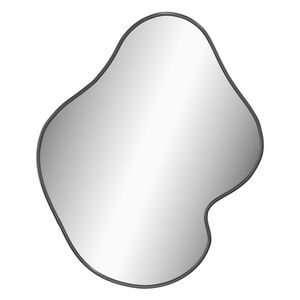 vidaXL Nástenné zrkadlo čierne 60x50 cm