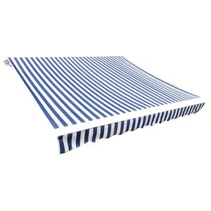 vidaXL N&aacute;hradn&aacute; l&aacute;tka na mark&iacute;zu, modro-biela, 300x250 cm, polyester