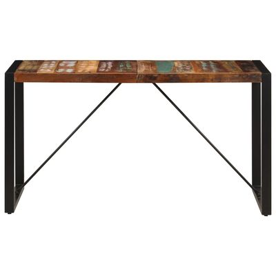 vidaXL Jedálenský stôl 140x70x75 cm, recyklovaný masív