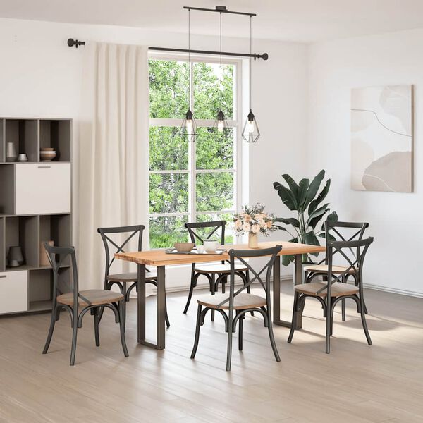 vidaXL Nohy konzolov&eacute;ho stol&iacute;ka v tvare U, 2 ks, pr&iacute;rodn&aacute; oceľ, 28 x (72-73) cm, oceľ