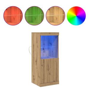 vidaXL LED komoda Remeseln&yacute; dub 41 x 37 x 100 cm Kompozitn&eacute; drevo