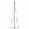 vidaXL Vianočn&yacute; stromček, kužeľ, 330 LED, farebn&eacute; svetlo 100x300cm