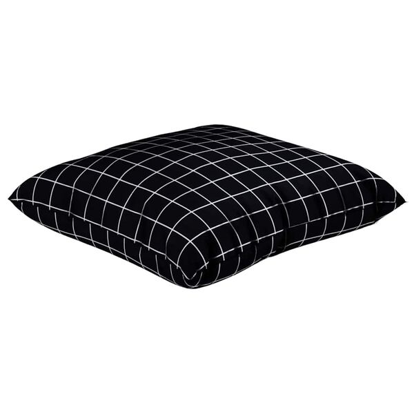 vidaXL Rozhadzovacie vank&uacute;&scaron;e Kockovan&yacute; 4 pcs Čierna kocka 50 x 50 cm