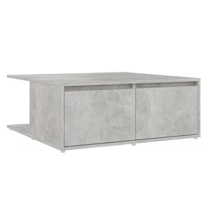 vidaXL Konferenčn&yacute; stol&iacute;k bet&oacute;nov&yacute; siv&yacute; 80x80x31cm drevotrieska
