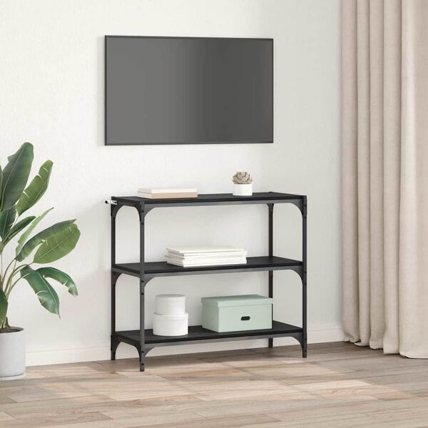 vidaXL Knižnica Čierny dub 80 x 33 x 70,5 cm