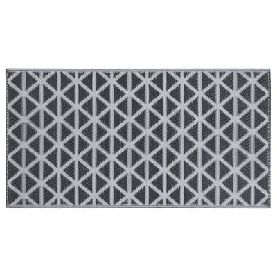 vidaXL Vonkajší koberec čierny 80x150 cm PP