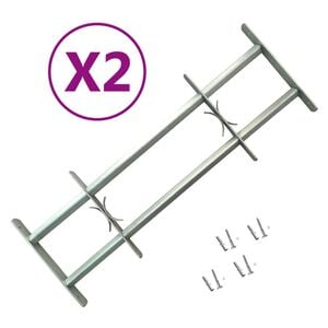 vidaXL Nastaviteľn&eacute; bezpečnostn&eacute; okenn&eacute; mreže 2 ks 1000-1500 mm