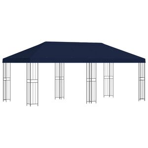 vidaXL Alt&aacute;nok so stenami 6 x 3 m Modr&aacute; Polyester a oceľ 190