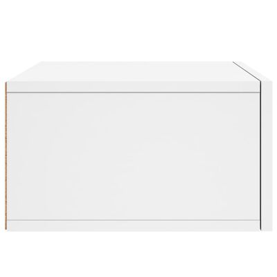 vidaXL Nástenný nočný stolík biely 35x35x20 cm