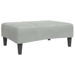 vidaXL Podnožka bledosiv&aacute; 77x55x31 cm zamat