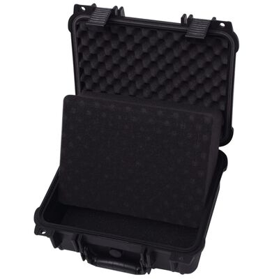 vidaXL Ochranný kufrík na náradie, 35x29.5x15 cm, čierny