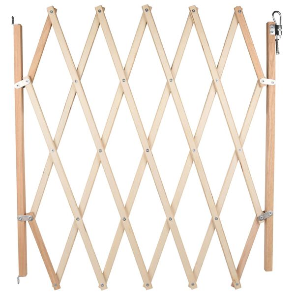 FLAMINGO Výsuvná zábrana pre psa Mont drevená 107x83 cm