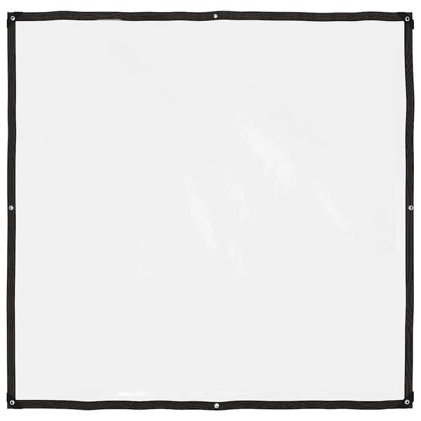 vidaXL Priehľadná plachta s očkami 2x2 m polyetylénová