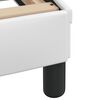 vidaXL R&aacute;m postele Viana s LED bez matraca biely 200x200 cm