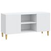 vidaXL TV skrinka 102 x 34,5 x 50 cm Biela Kompozitn&eacute; drevo