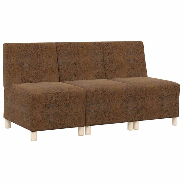 vidaXL Bezr&uacute;čkov&aacute; modul&aacute;rna sofa jednotka 3 pcs Hned&aacute; 55 x 74 x 82 cm