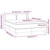 vidaXL Boxspring posteľ s matracom čierny 140x190 cm l&aacute;tka