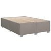 vidaXL Posteľn&yacute; r&aacute;m boxspring s matracom sivohned 160x200 cm l&aacute;tka
