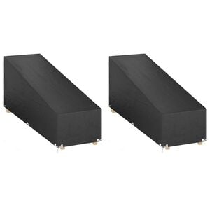 vidaXL Kryty na leh&aacute;tko 2 ks 12 očiek 200x65x35/60 cm polyetyl&eacute;n