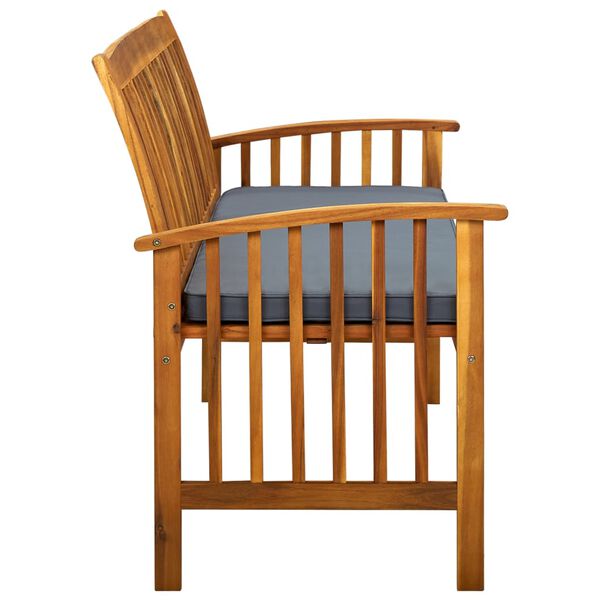 vidaXL Z&aacute;hradn&aacute; lavica s podu&scaron;kou 147 cm ak&aacute;ciov&yacute; mas&iacute;v