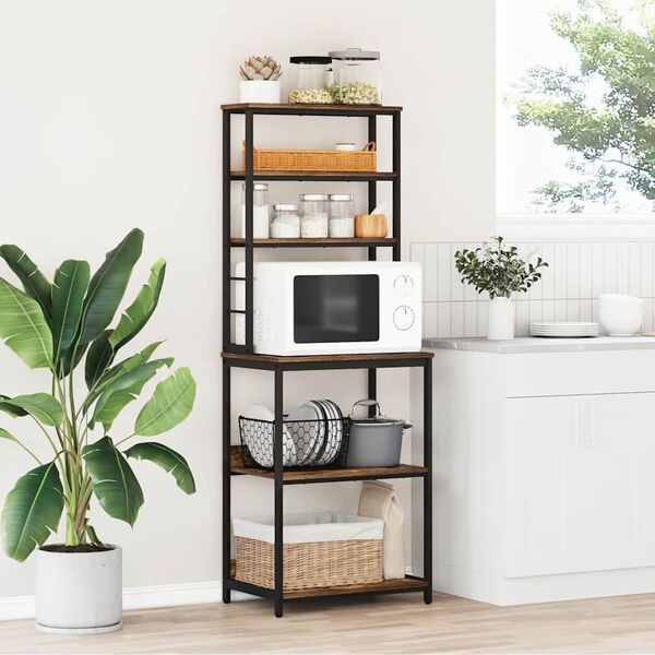 vidaXL Kuchynsk&aacute; polica Dymov&aacute; dub 60 x 40 x 168 cm Kompozitn&eacute; drevo