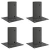 vidaXL Okr&uacute;hly kotviaci kol&iacute;k 4 pcs Antracitov&aacute; 15 x 15 x 15 cm Kov