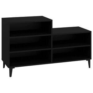 vidaXL Botn&iacute;k čierny 102x36x60 cm spracovan&eacute; drevo