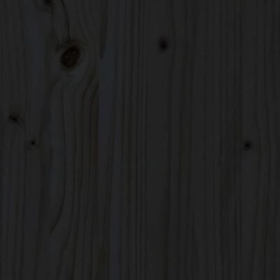 vidaXL Posteľný rám čierny 140x200 cm masívne drevo