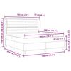 vidaXL Boxspring posteľ s matracom tmavo&scaron;ed&aacute; 90x190 cm Svetlosiv&aacute;