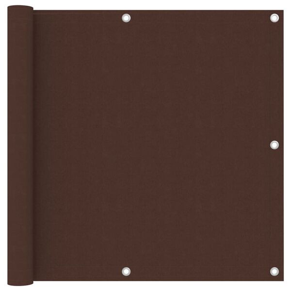 vidaXL Balkónová markíza, hnedá 90x300 cm, oxfordská látka