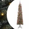 vidaXL Umel&yacute; vianočn&yacute; stromček Zelen&aacute; 180 cm PVC, plast a oceľ
