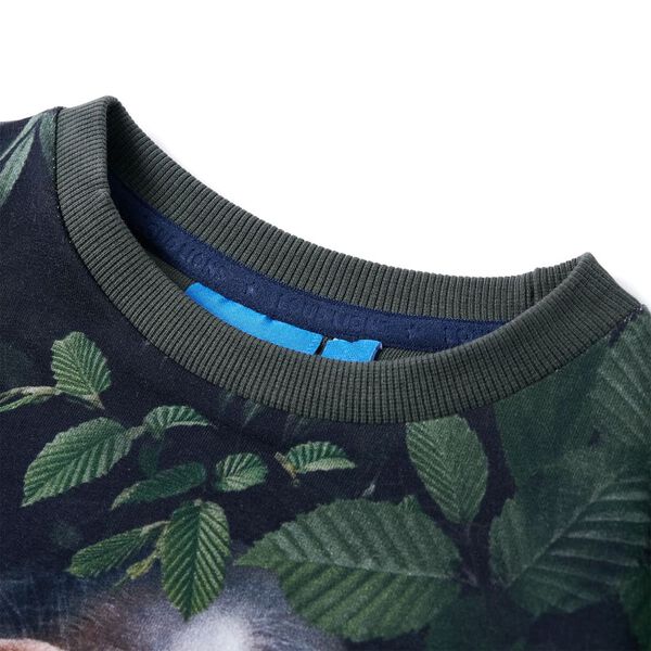 Detská mikina tmavá kaki 92