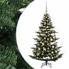 vidaXL Umel&yacute; vianočn&yacute; stromček s vianočn&yacute;mi guľami 120 cm 150 LED