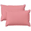 vidaXL Poťah na podložku 2 pcs HOUTEN Ružov&aacute; 40 x 60 cm Falo&scaron;n&yacute; ľan