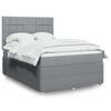 vidaXL Boxspring posteľ s matracom svetlosiv&aacute; 100x200 cm l&aacute;tka