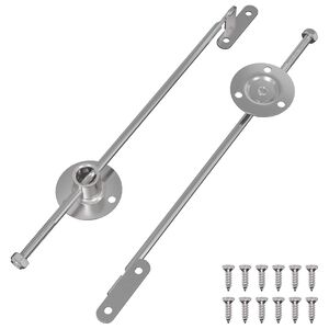 vidaXL Ťahov&yacute; p&aacute;nt 2 pcs Strieborn&aacute; 190 mm Železo