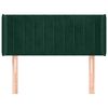 vidaXL Čelo postele so z&aacute;hybmi zelen&yacute; 93x16x78/88 cm zamat
