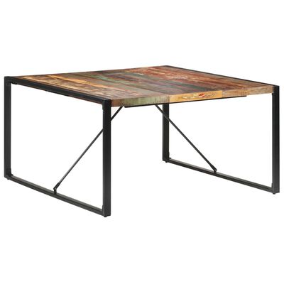 vidaXL Jedálenský stôl 140x140x75 cm recyklovaný masív
