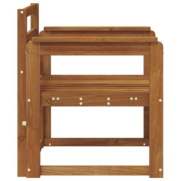 vidaXL Vonkaj&scaron;ia pohovka Pevn&eacute; ak&aacute;ciov&eacute; drevo Pr&iacute;rodn&aacute;