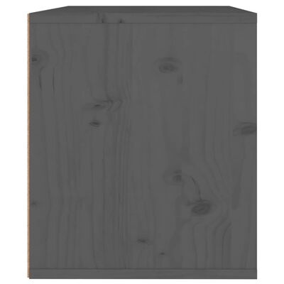 vidaXL Nástenné skrinky sivé 45x30x35 cm masívne borovicové drevo