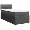 vidaXL Boxspring posteľ s matracom tmavosiv&aacute; 90x200 cm l&aacute;tka