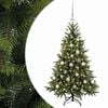 vidaXL Umel&yacute; vianočn&yacute; stromček s vianočn&yacute;mi guľami 150 cm 150 LED
